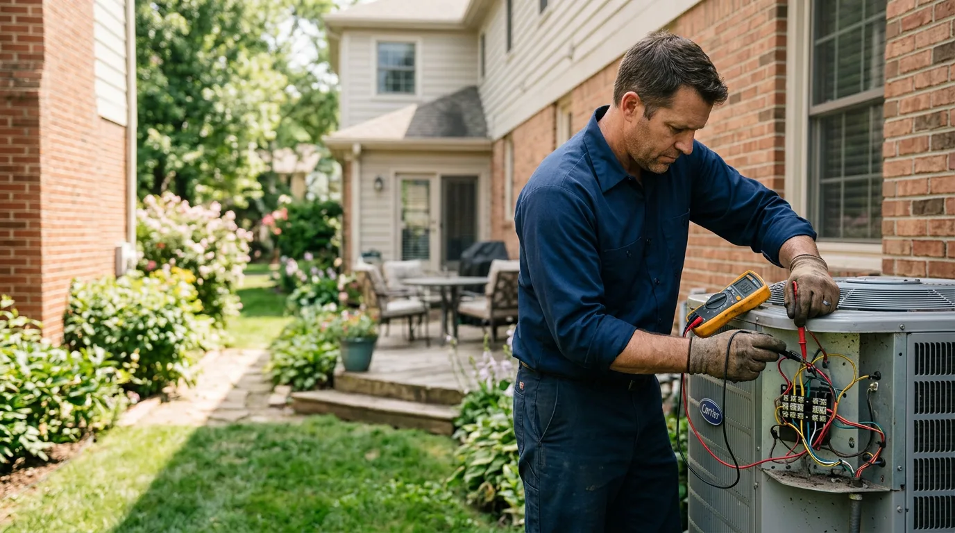 HVAC technician working near Kemah, TX